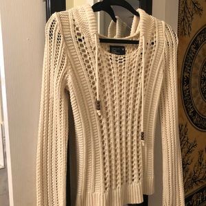 XS Knit Cream color American Eagle hoodie
